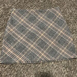 Plaid Gray Women's Skirt